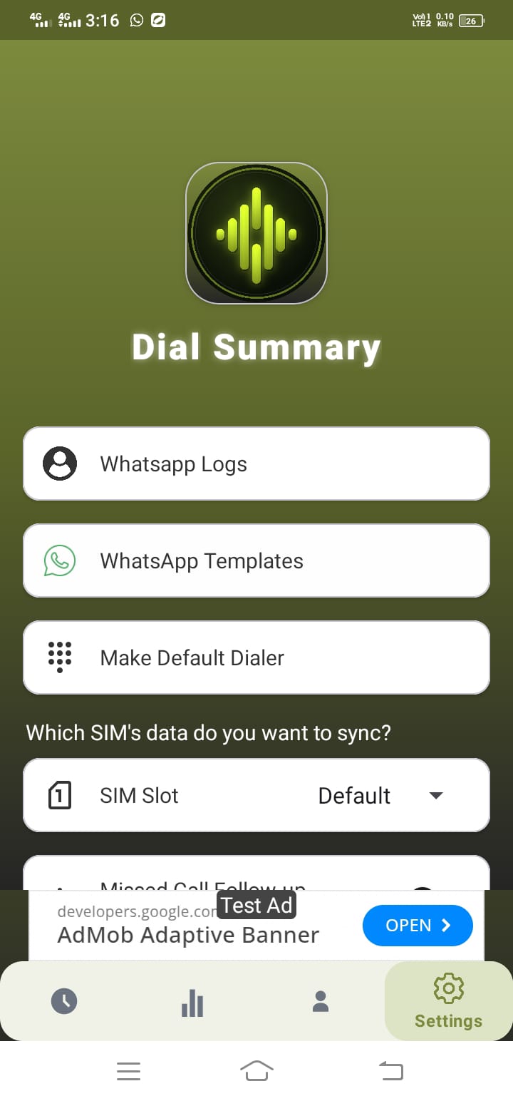 DialSummary Setup Complete