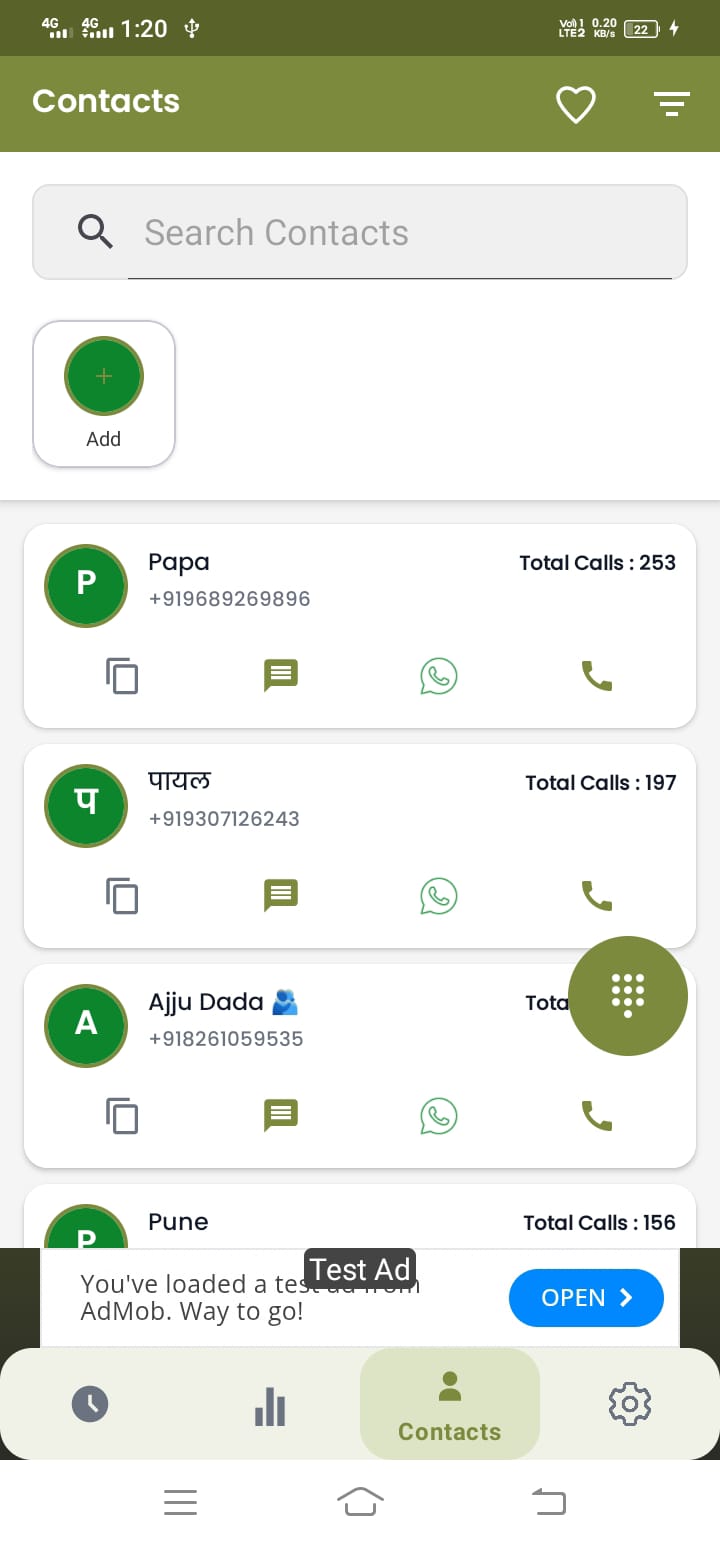 DialSummary Contacts Integration