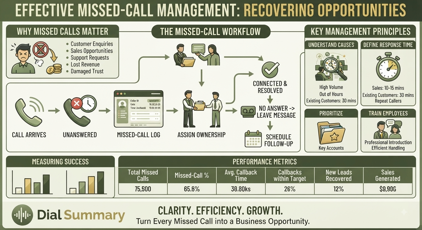 How to Reduce Missed Calls and Capture More Business Opportunities | DialSummary Blog