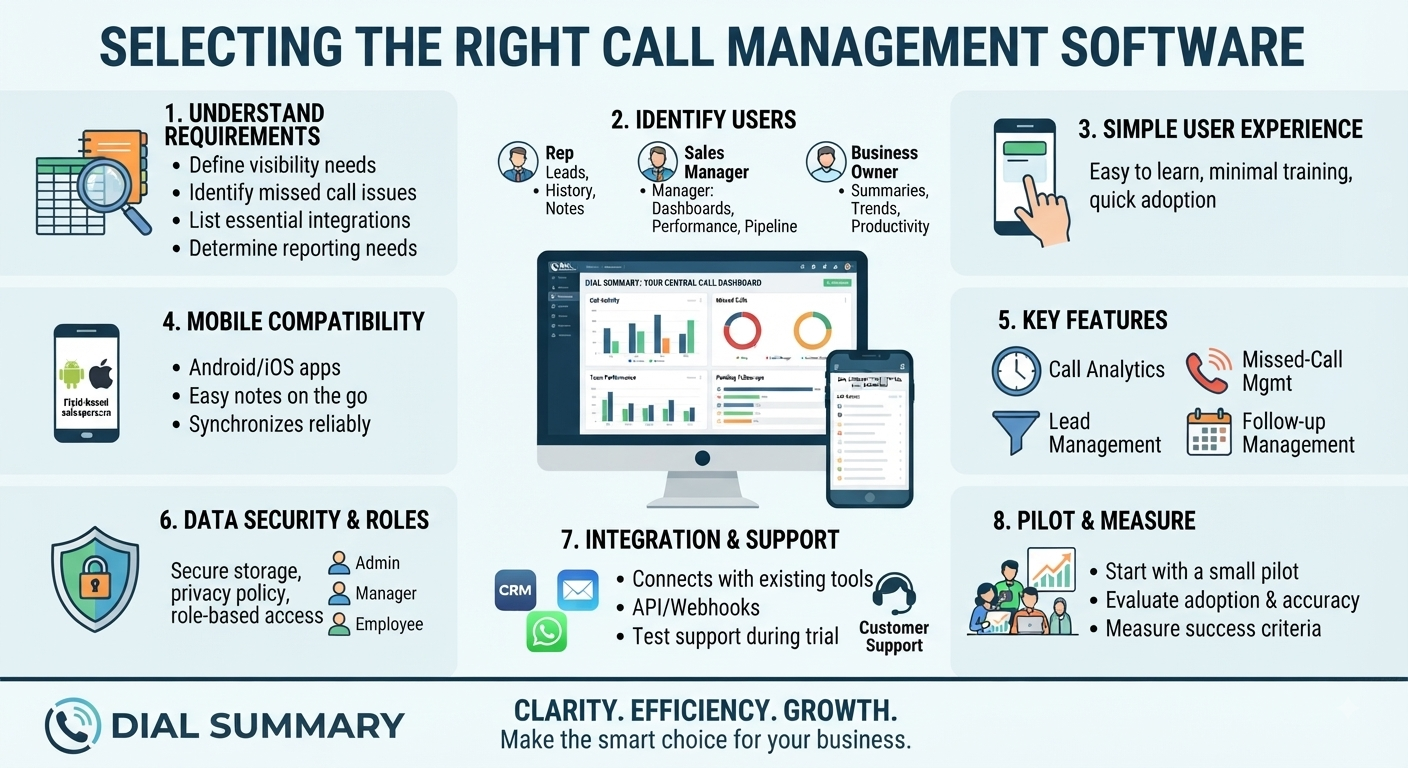 How to Choose the Right Call Management Software for Your Business | DialSummary Blog